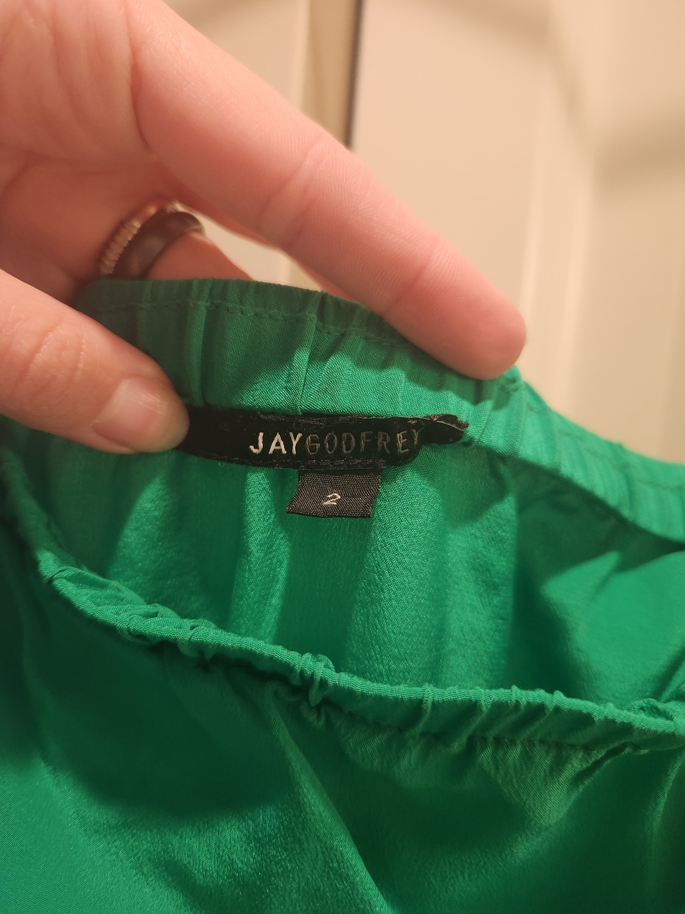 JAYGODFREY Emerald Green HiLow Dress - Picture 2 of 5